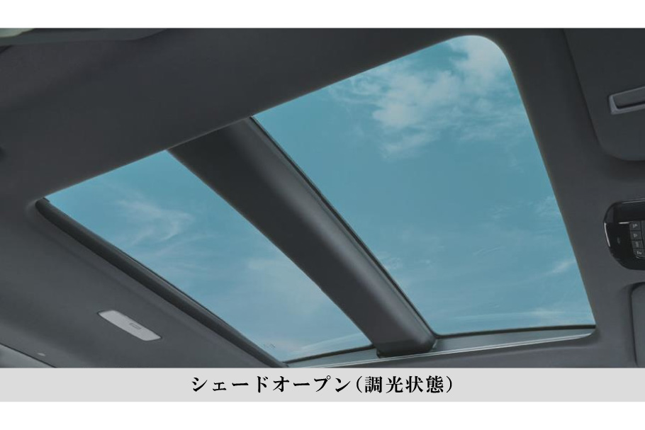 調光パノラマルーフ(電動シェード&挟み込み防止機能付)