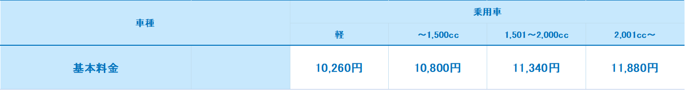 12カ月点検基本料金