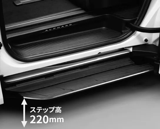両側にユニバーサルステップ