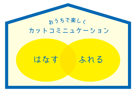 おうちで楽しく カットコミニュケーション はなす／ふれる